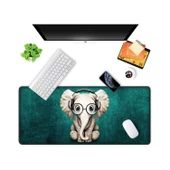Azemax 70x30cm Fil Desenli Oyuncu Mousepad kaydırmaz Taban Mouse pad - 4