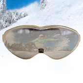 Bellasimo Çerçevesiz Kayak Gözlüğü Camı Lens Değiştirebilir Cam Antifog Güneş Kar Gözlük Camı Gümüş - 4
