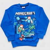 Minecraft Mavi Renkli Erkek Çocuk Giyim Seti - 2