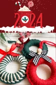 3lü Handmade Renkli Yılbaşı Ağaç Süsü - Yılbaşı Süsü - Christmas Decor - 1
