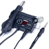 WellHise WH-882D Dijital Sıcak Hava Üflemeli Isı Ayarlı Havya Lehim İstasyonu - 1