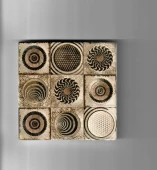 Şeker Portakalım Dekoratif Figürlü Doğal Taş Banyo Gider Kapağı Süsü Tekli 10X10 Cm - 1