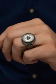 Teşkilatı Mahsusa Armalı 925 Gümüş Erkek Yüzük thumbnail 1