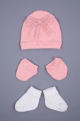 Babyhola Organik %100 Pamuk Kız Bebek Yenidoğan Tulum Zıbın Battaniye 8'li Dantelli Set 0-3 ay Hediyelik Hastane Çıkışı 1905 - 5