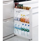 Motek Çok Amaçlı Tekerlekli Mutfak, Banyo Rafı Organizer SR-03 - 1