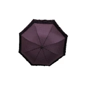 Marlux dantelli rüzgara dayanıklı fiber gövde kadın şemsiye - 3