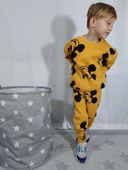 ERKEK ÇOCUK MİCKEY MOUSE MODELLİ 3 İP ŞARDONLU EŞOFMAN TAKIMI - 1