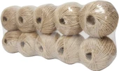 Jütburada Bej Jüt İplik 1000 Metre 10 Adet Hasır İp Kırnap İp Doğal İp Çuval İp - 3