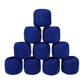 Jütburada Mavi Jüt İplik 5 Adet 500 Gram Hasır İp Kırnap İp Doğal İp Çuval İp - 1