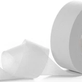 Jütburada Beyaz Kurdale Şerit (Nonwoven Tela Kumaş 2.5 Cm) 220 Metre - 1