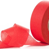 Jütburada Kırmızı Kurdale Şerit (Nonwoven Tela Kumaş 2.5 Cm) 220 Metre - 1