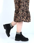 M.P. 232-1427 Zn Kadın Siyah Düz Bot - 1