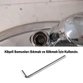 Eltos Allen Alyan Anahtar 8 mm Altıgen Vida Somun Sıkma Sökme ECA008 - 3