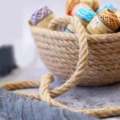 Jütburada Jüt Halat 6 mm 20 Metre Hasır Dekor Süsleme İp - 6