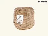 Jütburada Jüt Halat 5 mm 50 Metre Hasır Dekor Süsleme İp - 1