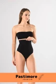 Ultra İnceltici Yüksek Bel Silikon Dikişsiz Sıkılaştırıcı Karın Toparlayıcı Slip-String Kadın Korse - 4