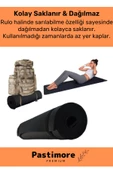 Su Geçirmez Konfor Modeli Taşıma Askılı Çift Taraflı Kamp Zemin Çadır Uyku Matı Siyah Yer Minderi - 5