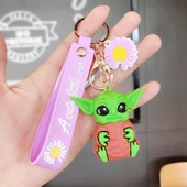 Baby Yoda Silikon Anahtarlık Çanta Süsü thumbnail 4