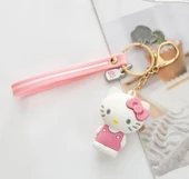 Hello Kitty Pon Ponlu  Silikon Anahtarlık thumbnail 1