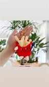 Patates Kızartması Peluş Anahtarlık Çanta Süsü - 1