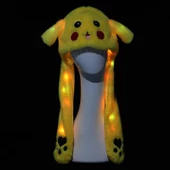Pokemon Pikachu Hareketli ve Işıklı Peluş Şapka - 4
