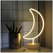 Ay Tasarımlı Neon Led Masa Ve Gece Lambası - 1