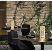 Şarjlı Dokunmatik LED Kristal Diamond Elmas Ambiyans Romantik Gül Masa Lambası 3 Renkli - 2