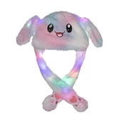 Işıklı Oynar Kulaklı Peluş Kawaii Figürlü Şapka Rainbow Rengarenk - 2