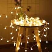  3 Metre Pilli Led Işıklı Ampul Toplar - 1