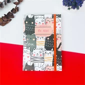 Be Free Kedi Tasarımlı Lastikli Defter - 2