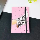 Çizme Tasarımlı Lastikli Defter  - 1