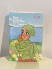 Sevimli Kız Mıknatıslı Defter Çizgili - 3