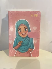 Sevimli Kız Mıknatıslı Defter Çizgili - 5