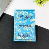 Hayallerin Çiçek Açsın Tasarımlı Lastikli Defter - 1