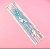 Kawaii Simli My Hello Kitty Kuromi Cinnamoroll  Pompomporin Cetvel thumbnail 1