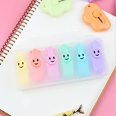 6Lı Emoji Fosforlu Kalem - 1