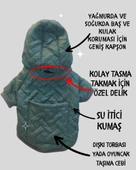 Green Comfy Köpek Montu, Köpek Ceketi, Köpek Dış Giyim - 7