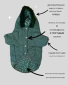 Green Comfie Köpek Montu, Köpek Ceketi, Köpek Dış Giyim - 7