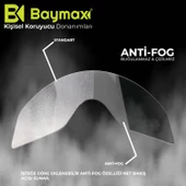 Baymax İş Güvenlik Gözlüğü Antifog Buğulanmaz Koruyucu Gözlük S550 Şeffaf 12 Adet - 3