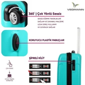 Vegmann Vela Su Yeşili Kabin Boy Valiz - 3