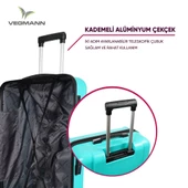Vegmann Vela Su Yeşili Kabin Boy Valiz - 4