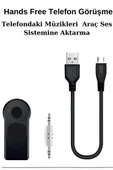 Araç İçi Kablosuz Müzik Aktarma ve Telefon Görüşme Aparatı AUX Mini Wireless - 4