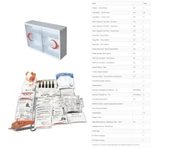Plastik Ecza Dolabı Lux Beyaz + İlkyardım İşyeri Okul Fabrika İçerik Paketi Full Set - 1