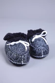 Babyhola Kız Erkek Bebek %100 Deri Patik Panduf Yenidoğan İlk Adım Ayakkabı Kutulu Hediyelik 0946 - 1