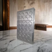 Polikarbon Yuvarlak Pralin Çikolata Kalıbı 8 gr | Cm-1334 thumbnail 2