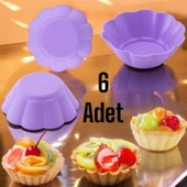 Silikon Yonca Kek ve Muffın Kalıbı 6'lı paket thumbnail 1