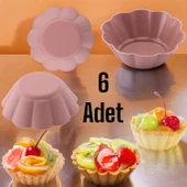 Silikon Yonca Kek ve Muffın Kalıbı 6'lı paket thumbnail 3