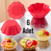 Silikon Yonca Kek ve Muffın Kalıbı 6'lı paket thumbnail 2