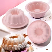 Silikon Klasik Mini Kek Kalıbı 6'lı paket - 1