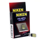 Niken 12V T10 Büyük Dipsiz Ampul 18 Led'li 2’li SET - Beyaz Işık thumbnail 2